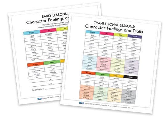 Character Feeling and Traits Cards
