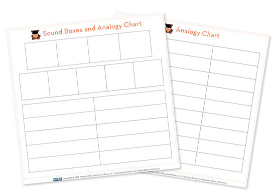 Sound Box/Analogy Chart Card for Third Grade Sound Box/Analogy Chart Card for Third Grade