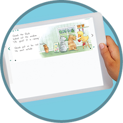 Digital book on tablet