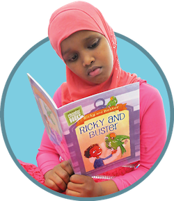 Student reading
