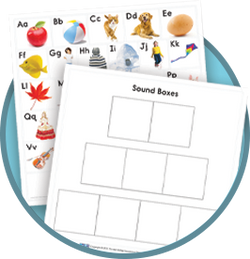 Sound boxes and alphabet cards
